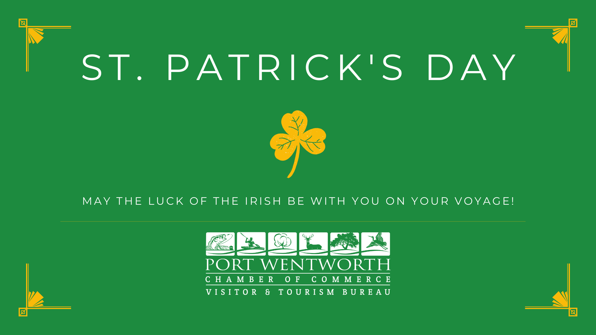 Port Wentworth Georgia Chamber of Commerce ad for transportation to St Patricks Day Parade